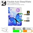 thumbnail image 3 of Allytech for iPad 10th Generation Case 10.9 inch 2022, Premium PU Leather Folio Stand Shell with Card Slots Holder Smart Auto Sleep Wake Protective Wallet Case for iPad 10.9", Blue Butterfly, 3 of 6