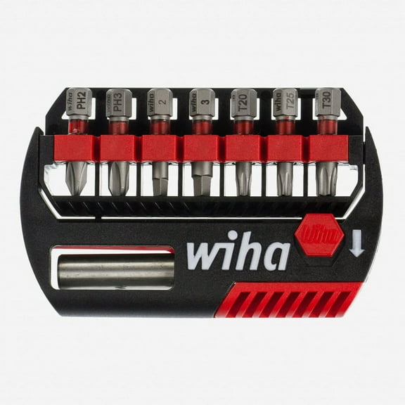 Wiha 76891 9 Piece Phillips Square Torx Bit Buddy Terminator Impact Insert Bit Set