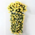 thumbnail image 3 of Kcavykas Decorative Plastic Flowers Decoration Bunches of Artifical Violet Bracketplant Hanging Garland Flower Traling 2PC UV Resistant Room Decor Home Decor, 3 of 3