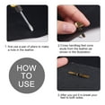 thumbnail image 7 of 1 Box Alloy Purse Handbag Feet Cone Studs Spike Nailheads Brad Mixed Color 22mm Head: 15x7mm 120pcs/box, 7 of 7