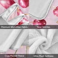 thumbnail image 3 of 60x80 inch Crystal Fleece & Arctic Fleece Blanket Soft Bed Throws for Home or Camping Watercolor Sparkling Cherries, 3 of 7