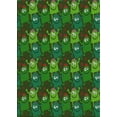thumbnail image 1 of Ahgly Company Indoor Rectangle Patterned Dark Forest Green Novelty Area Rugs, 2' x 5', 1 of 6