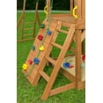 thumbnail image 5 of Creative Cedar Designs Mountain View Wooden Swing Sets with Tarp Roof with Multicolor Accessories & Green Slide, 5 of 9
