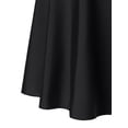 thumbnail image 5 of Women's Plus Size Swim Skirt Side Split Swimsuit Bottoms, Black Size S-4XL, 5 of 5