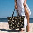 thumbnail image 6 of Kdxio Christmas Gold Deers for Beach Bag for Women Large Beach Tote Bag Waterproof Sandproof Swim Bag with Zipper Pockets Beach Vacation Travel, 6 of 7