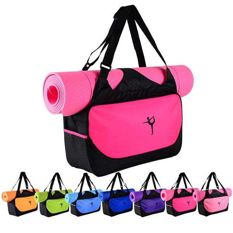 Exercise Yoga Mat Bag Carrier Gym Workout Tote Bag Adjustable Shoulder Strap UK 