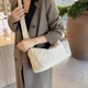 thumbnail image 3 of Bolsos de hombro de lona para mujer Bolso de mensajero cruzado sólido Bolso con cremallera (Beige), 3 of 5