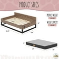 thumbnail image 6 of TailZzz Milo Wooden Pet Bed with Mattress | Small to Medium Greenguard Gold Certified Dog Bed, 6 of 13