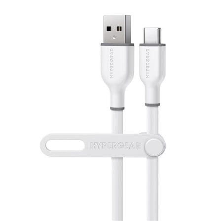 HyperGear 15995-HYP HyperGear Flexi PRO USB to USB-C Cable 4ft - White