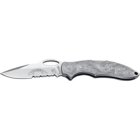 Cinch Fastback Roper W/Etch Knife Multi-Colored