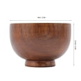thumbnail image 1 of Wooden Fruit Salad Noodles Rice Dining Bowl Soup Food Container Tableware for Home Hotel Restaurant Kitchen, 1 of 8