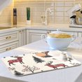 thumbnail image 6 of Yayeee Dish Drying Mat for Kitchen Counter 18"x24" Microfiber Absorbent Pad, Beige Christmas Plaid, 6 of 7