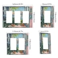 thumbnail image 2 of Yayeee Rocker Switch Wall Plate 2-Gang 4.7"x4.6" Home Decorative Outlet Cover, Blue Sea Boat, 2 of 6