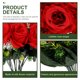 thumbnail image 3 of NUOLUX Arreglo Floral De Rosas Artificiales Rojas Para Cementerio Con Acabado Duradero Y Práctico, 3 of 6