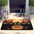 thumbnail image 2 of Pumpkin Spooky Front Door Mat,Non-Slip Doormat Halloween Floor Entryway Rug 17x31.5 Inch Switch Rug for Room Winter Laundry, 2 of 4