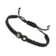 thumbnail image 1 of Pulsera Inicial Uxcell Ajustable Letra del Alfabeto B Pulsera Trenzada de Cuerda Negra Pulsera de Pareja con Iniciales, 1 of 6