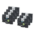 thumbnail image 1 of 7pcs Laminated Label Tape Black on White Compatible for Brother P-touch Label Printer PT-1010/PT-2100/PT-18R/PT-E200/PT-9500 12mm * 8m, 1 of 8