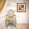 thumbnail image 3 of Corbin, Delphine 15x15 Gold Ornate Wood Framed with Double Matting Museum Art Print Titled - Oriental Collage I, 3 of 4