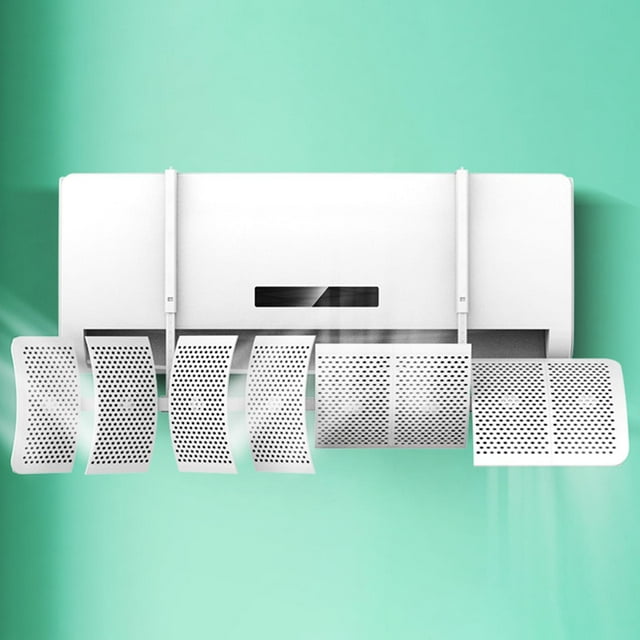 Deflector de ventilación de aire acondicionado para parabrisas ajustable, ala de salida de fácil instalación para aire acondicionado Central doméstico con filtro de algodón