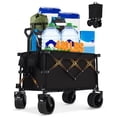 thumbnail image 2 of Kojooin Foldable Wagon Cart with 7 in All-Terrain Wheels, Lightweight Utility Wagon for Shopping, Beach or Garden, 2 of 7