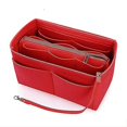 thumbnail image 2 of Felt Purse Insert Organizer Portable Cosmetic Bag Fit For Handbag Tote Various Bag Tw,S,Black, 2 of 5