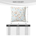 thumbnail image 4 of ZICANCN Floral Leaf Decorative Design Decorative Throw Pillow Covers, Bed Couch Sofa Decorative Knit Pillow Covers for Living Room Farmhouse 16"x16", 4 of 8