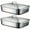 4 Pcs, variant on 2/4/6pcs Extra Large Heavy Duty Stainless Steel Baking Pans with Lids - Non-Stick, Thick Rectangular Oven Trays for Desserts, Bread, And Seafood - Perfect for Bbqs, Buffet Serving Trays