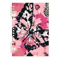 thumbnail image 2 of Butterflies Flowers Pink Ring Binder Notebook Journey Note Diary College Ruled Spiral Notebook Study Loose Leaf Paper A5 60 Pages, 2 of 8