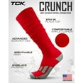 thumbnail image 2 of Red Football Scrunch Socks (Scarlet, Medium), 2 of 2