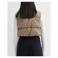 thumbnail image 3 of Women's Crop Puffer Vest Zip Up Front Lightweight Warm Long Sleeve Tops, 3 of 4