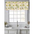 thumbnail image 4 of Valances for Windows Farmhouse Vintage Rod Pocket Cafe Window Treatments Valance Curtains for Kitchen Bathroom Laundry Basement Windows 60"x14", 4 of 9