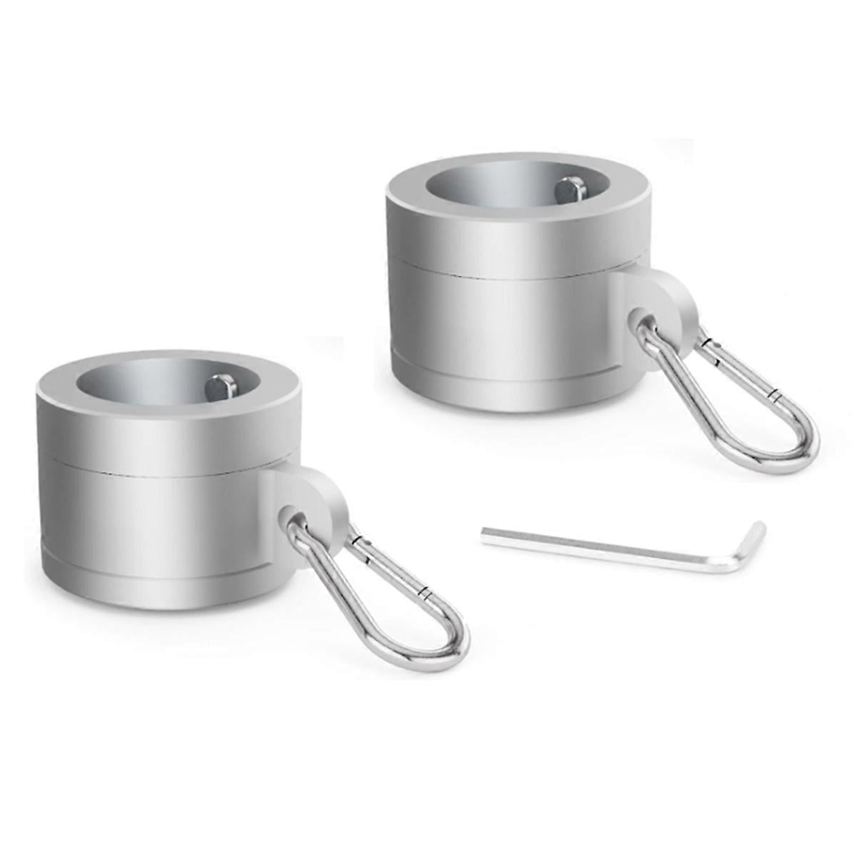 Rotating Flag Mount 1 Pair Aluminum Alloy Flag Pole Rings 1In, 360 Degree Rotating Flag ...