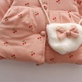 thumbnail image 3 of Vedolay Coat for Girls Snowsuit Solid Long Sleeve Button Jacket Outwear Pink,12, 3 of 4