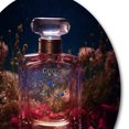 thumbnail image 3 of Designart "Captivating Pink Perfume Artistry" Fashion Perfume Round Metal Art, 3 of 5