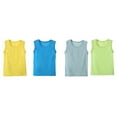 thumbnail image 2 of 4-Pack Girls Tank Tops Toddler Kids Undershirts Cotton Sleeveless Summer Shirts Little Girls 2-9 Years, 2 of 9