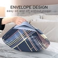 thumbnail image 4 of Yayeee Pillowcase Queen Size Set of 2 Satin Wrinkle Resistant Pillow Case, Black Stripes, 4 of 7