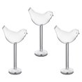 thumbnail image 3 of 3Pcs Bird Wine Glasses Bird-shaped Glass Wine Glasses Goblets, 3 of 3