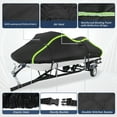 thumbnail image 3 of Cubierta para Jet Ski que se ajusta a 116"-125" (2 asientos), cubierta PWC remolcable impermeable anti-UV de 300D Oxford, adecuada para Yamaha, SeaDoo, Kawasaki con 2 ventilaciones y 10 correas negras, 3 of 7
