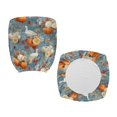 thumbnail image 2 of FUIALDOLG Thanksgiving Office Chair Cover with Pumpkin Goose Decoration , Set of 2 Anti Dust Decorative Covers for Computer Boss Armchair, 2 of 8