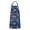 Dark Blue Christmas-2, variant on Dark Blue Christmas Apron-Garden Aprons for Women with Pockets-Cotton Linen Waterproof Kitchen Cooking Gardening Aprons Adjustable for Kitchen,Cooking,BBQ and Salon 32"x27"
