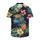 thumbnail image 5 of Mens Casual de Manga Corta Botón Abajo Camisas de Impresión Turndown Cuello Botón Camisa Poliéster, Moda de Verano Superior para Hombres Al Aire Libre, 5 of 6