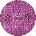 thumbnail image 1 of Ahgly Company Indoor Round Persian Pink Traditional Area Rugs, 3' Round, 1 of 4