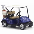 thumbnail image 1 of Die-Cast Collectible Golf Cart Model Decoration, Miniature Golf Decor for Party & Desk, Pull-Back Alloy Toy with Accessories, Red and White, 1:32 Scale, 1 of 8