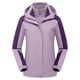 thumbnail image 1 of Chaquetas y abrigos casuales sin capucha de manga larga para mujer, chaqueta impermeable lisa con capucha para exteriores, abrigo superior a prueba de viento para mujer, 1 of 2