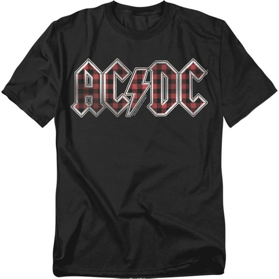 ACDC Comics T-Shirt Plaid Logo Unisex Graphic Tee For Men & Women