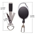 thumbnail image 2 of Quick Knot Tying Tool 4 In 1 Fly Fishing Clippers Line Nipper Hook Sharpener Set Retractor Outdoor Sports Fishing Tools Tackle, 2 of 11