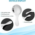 thumbnail image 3 of Topboutique Short Handle Spoon 7 Pcs Stainless Steel Spoon Dessert Spoon Mini Salt Spoons Cute Coffee Scoop Cake Scoop Small Round Spoons for Tea Condiments Sugar Kitchen Tools,Silver, 3 of 5