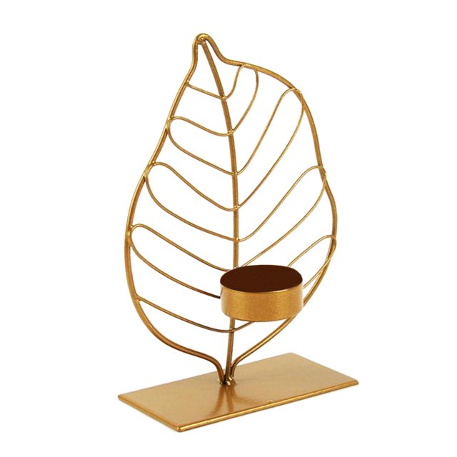 candelero en apariencia para decoración de soporte de votiva de Metal pieza central para decoración de estante Fanmusic candelero