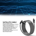 thumbnail image 3 of Cable POE Satelital, 24 AWG Núcleo De Cobre único Conector SPX Integrado Cable Satelital Resistente A La Intemperie 6 Pies 1.8 M 1200 Mbps Anti Envejecimiento Resistente A Los, 3 of 7