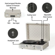 Crosley Cruiser Plus Vinyl Record Player with Speakers and Wireless Bluetooth - Audio Turntables